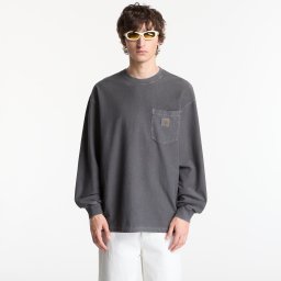 Тениска Carhartt WIP L/S Loose Pocket T-Shirt Black Garment Dyed M