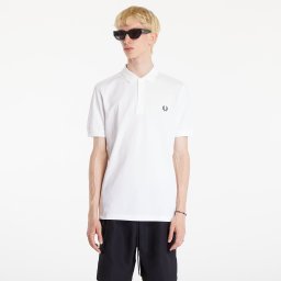 Тениска FRED PERRY Plain Polo Short Sleeve Tee White XL