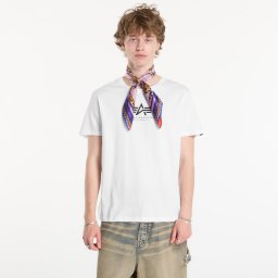 Тениска Alpha Industries Basic T-Shirt Contrast Stitch White M