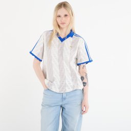 Тениска adidas Short-Sleeve Polo Tee Off White/ Chalk Pearl L