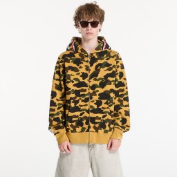Суитшърт A BATHING APE 1st Camo Shark Full Zip Hoodie Yellow UNISEX L