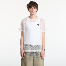 Тениска Comme des Garçons PLAY T-Shirt Red Emblem White L