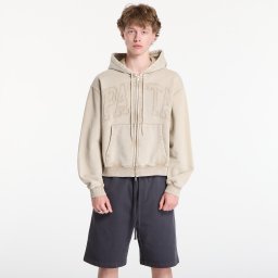 Суитшърт Patta Loopback Logo Zip Hooded Sweater UNISEX Irish Cream L
