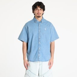 Риза Carhartt WIP S/S Lucas Shirt UNISEX Blue Bleached S