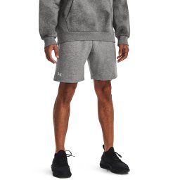 Къси панталони Under Armour Rival Fleece Shorts Castlerock Light Heather/ White XL