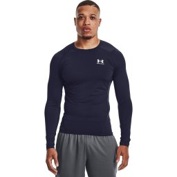 Тениска Under Armour Hg Armour Comp LS Midnight Navy/ White M