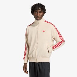 Суитшърт adidas Firebird Track Top Crystal Linen/ Better Scarlet XXL