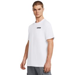 Тениска Under Armour HW ARMOUR LABEL SS Tee White/ Black M