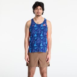Тениска adidas Adizero Labrum Tank Top Dark Blue/ Lucid Red S