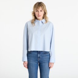 Риза Calvin Klein Jeans Solid Boxy Cropped Shirt Grey M