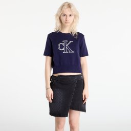 Пуловер Calvin Klein Jeans Logo Ss Top Sweater Purple L