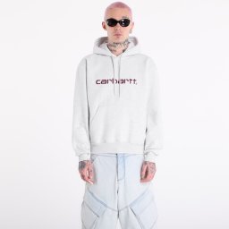 Суитшърт Carhartt WIP Hooded Carhartt Sweat UNISEX Ash Heather/ Cozy Purple XL