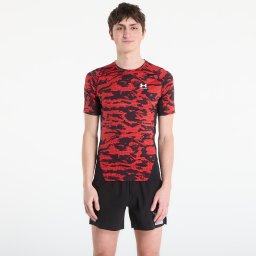 Тениска Under Armour HG Printed SS Tee Black XL