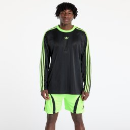 Тениска adidas Jacquard Longsleeve Jersey Black/ Siggnr M
