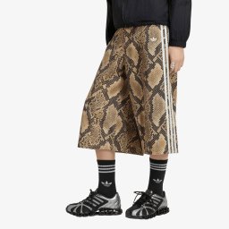 Къси панталони adidas Snake Print Denim Bermuda Shorts Linen/ Magic Beige 27/32