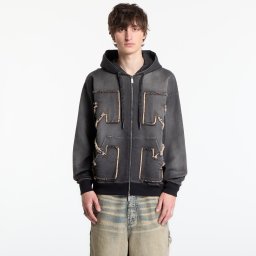 Суитшърт Off-White Arrow Distr Den Zip Skate Hoodie Highlighted Black XL