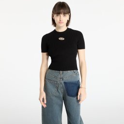Тениска DIESEL M-Valari-Ss Knitwear Black M