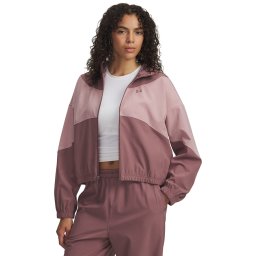 Суитшърт Under Armour Rival Woven Jacket Hoodie Brown XS