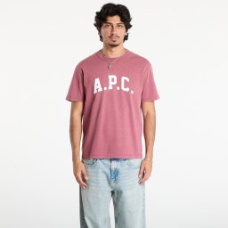 Тениска A.P.C. T-Shirt Marcus Rouge Fonce Blanc XL