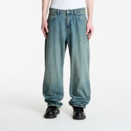 Дънки Daily Paper Faded Monogram Amba Jeans V2 Bleached Denim Blue S