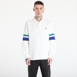 Суитшърт FRED PERRY Tipped Sleeve Collared Sweat Snow White L
