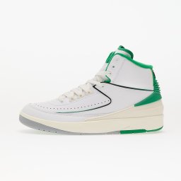 Сникърси Air Jordan 2 Retro White/ Lucky Green-Sail-Lt Steel Grey EUR 43