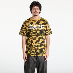 Тениска A BATHING APE 1St Camo Bape Rhinestone Tee UNISEX Yellow XL