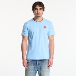 Тениска Comme des Garçons PLAY T-Shirt Red Emblem Knit UNISEX Blue S