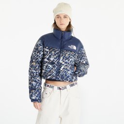 Яке The North Face Nuptse Short Jacket Dusty Periwinkle Water Distortion Small Print/ Summit Navy L