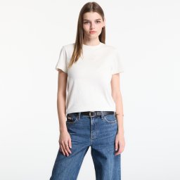 Тениска Calvin Klein Ss 20S Jersey Emblem Crew Tee Tofu L