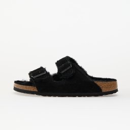 Birkenstock Arizona Shearling Suede Leather/ Fur Black 38
