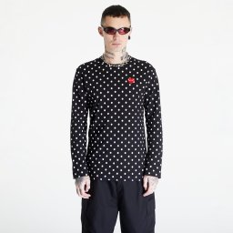 Тениска Comme des Garçons PLAY Heart Logo Long Sleeve Tee UNISEX Black L