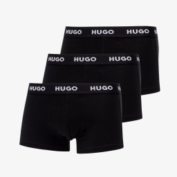 Боксерки Hugo Boss Logo-Waistband Trunks 3-Pack Black S