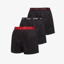 Боксерки Hugo Boss Woven Boxer Triplet Black M