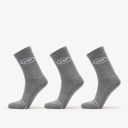 Чорапи Footshop Basic Crew Socks 3-Pack Grey 36-38