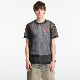 Тениска Comme des Garçons PLAY T-Shirt Red Emblem Black M