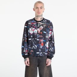 Тениска Jordan Flight Men's Printed Long-Sleeve Jersey Black/ White L