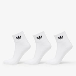 Чорапи adidas Mid Ankle Socks 3-Pack White/ White/ Black 40-42