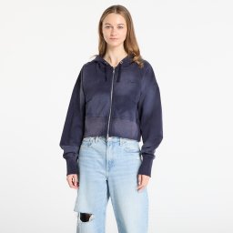 Суитшърт DIME Cropped Zip Hoodie Navy Washed M