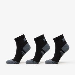 Чорапи Under Armour Performance Cotton 3-Pack QTR Socks Black M
