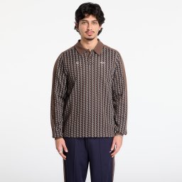 Тениска Puma x JJJJOUND T7 Longsleeve Polo Chocolate XS