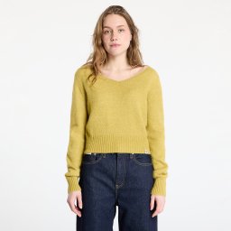 Пуловер Calvin Klein Jeans Fluffy Yarn V-Neck Sweater Green M