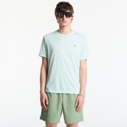 Тениска New Balance Athletics T-Shirt Cosmic Jade Heather M