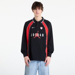 Джърси Jordan Flight Men's Long-Sleeve Polo Jersey Black/ University Red/ University Red L