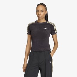 Тениска adidas Terry Towel Cali T-Shirt Black XS
