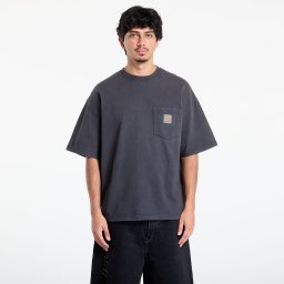 Тениска Carhartt WIP S/S Hudson Pocket T-Shirt UNISEX Black Chalk Wash XS