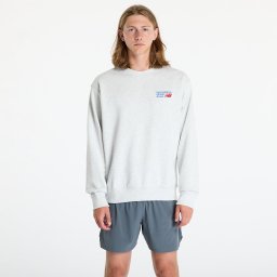 Суитшърт New Balance Athletics Premium Logo Crew Ash Heather Ahh XXL