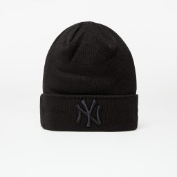 Шапка New Era Cap Mlb Essential Cuff Knit New York Yankees Black/ Black Universal