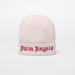 Шапка Palm Angels Kids Logo Knit Beanie Rose Pink/ Brick Red II