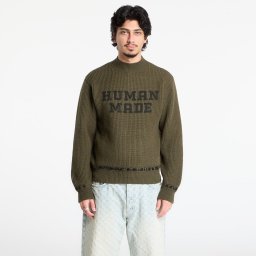 Пуловер HUMAN MADE Moc Neck Knit Sweater UNISEX Olive Drab S